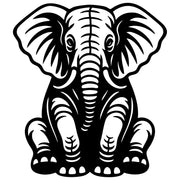 Elephant DXF File – CNC Cutting Design | AWELEPHANT397