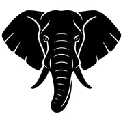 Elephant Head DXF File – CNC Cutting Design | AWELEPHANT418