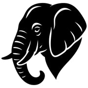 Elephant Head DXF File – CNC Cutting Design | AWELEPHANT419