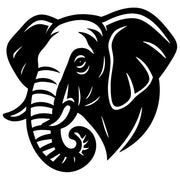 Elephant Head DXF File – CNC Cutting Design | AWELEPHANT420