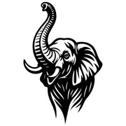 Elephant Head DXF File – CNC Cutting Design | AWELEPHANT424