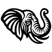 Elephant Head DXF File – CNC Cutting Design | AWELEPHANT430