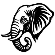 Elephant Head DXF File – CNC Cutting Design | AWELEPHANT438