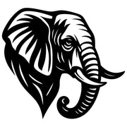 Elephant Head DXF File – CNC Cutting Design | AWELEPHANT439