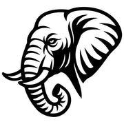 Elephant Head DXF File – CNC Cutting Design | AWELEPHANT440