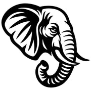 Elephant Head DXF File – CNC Cutting Design | AWELEPHANT441