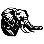 Elephant Head DXF File – CNC Cutting Design | AWELEPHANT443