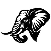 Elephant Head DXF File – CNC Cutting Design | AWELEPHANT444