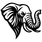 Elephant Head DXF File – CNC Cutting Design | AWELEPHANT449