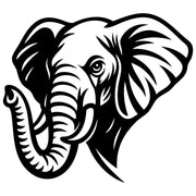 Elephant Head DXF File – CNC Cutting Design | AWELEPHANT450
