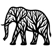 Elephant Tree DXF File – CNC Cutting Design | AWELEPHANT118