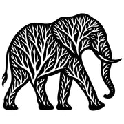 Elephant Tree DXF File – CNC Cutting Design | AWELEPHANT121