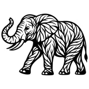 Elephant Tree DXF File – CNC Cutting Design | AWELEPHANT152