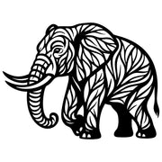 Elephant Tree DXF File – CNC Cutting Design | AWELEPHANT154