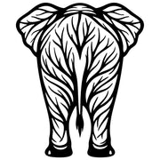 Elephant Tree DXF File – CNC Cutting Design | AWELEPHANT159