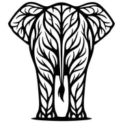 Elephant Tree DXF File – CNC Cutting Design | AWELEPHANT160