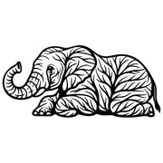 Elephant Tree DXF File – CNC Cutting Design | AWELEPHANT162