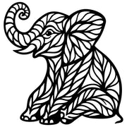 Elephant Tree DXF File – CNC Cutting Design | AWELEPHANT171