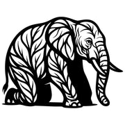 Elephant Tree DXF File – CNC Cutting Design | AWELEPHANT173