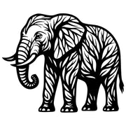 Elephant Tree DXF File – CNC Cutting Design | AWELEPHANT189