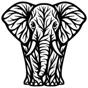 Elephant Tree DXF File – CNC Cutting Design | AWELEPHANT194