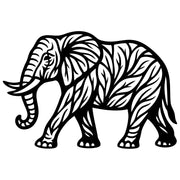 Elephant Tree DXF File – CNC Cutting Design | AWELEPHANT198