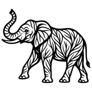 Elephant Tree DXF File – CNC Cutting Design | AWELEPHANT206