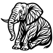 Elephant Tree DXF File – CNC Cutting Design | AWELEPHANT208