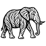Elephant Tree DXF File – CNC Cutting Design | AWELEPHANT212