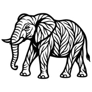 Elephant Tree DXF File – CNC Cutting Design | AWELEPHANT213
