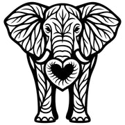 Elephant Tree DXF File – CNC Cutting Design | AWELEPHANT217