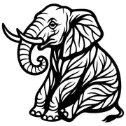 Elephant Tree DXF File – CNC Cutting Design | AWELEPHANT219