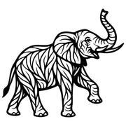 Elephant Tree DXF File – CNC Cutting Design | AWELEPHANT226