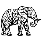 Elephant Tree DXF File – CNC Cutting Design | AWELEPHANT229