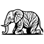 Elephant Tree DXF File – CNC Cutting Design | AWELEPHANT241