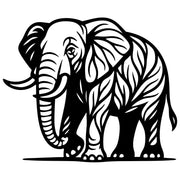 Elephant Tree DXF File – CNC Cutting Design | AWELEPHANT243