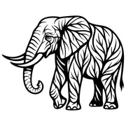 Elephant Tree DXF File – CNC Cutting Design | AWELEPHANT245