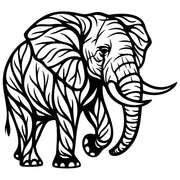 Elephant Tree DXF File – CNC Cutting Design | AWELEPHANT246