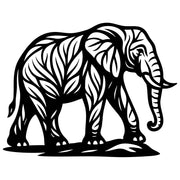 Elephant Tree DXF File – CNC Cutting Design | AWELEPHANT256