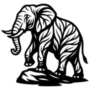 Elephant Tree DXF File – CNC Cutting Design | AWELEPHANT257