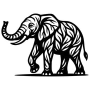 Elephant Tree DXF File – CNC Cutting Design | AWELEPHANT259
