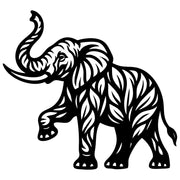 Elephant Tree DXF File – CNC Cutting Design | AWELEPHANT262