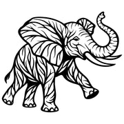 Elephant Tree DXF File – CNC Cutting Design | AWELEPHANT269