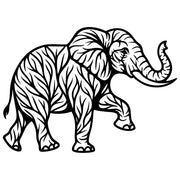 Elephant Tree DXF File – CNC Cutting Design | AWELEPHANT273