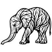 Elephant Tree DXF File – CNC Cutting Design | AWELEPHANT275