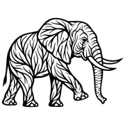 Elephant Tree DXF File – CNC Cutting Design | AWELEPHANT276