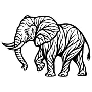 Elephant Tree DXF File – CNC Cutting Design | AWELEPHANT277