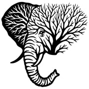 Elephant Tree Head DXF File – CNC Cutting Design | AWELEPHANT107