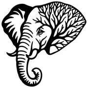 Elephant Tree Head DXF File – CNC Cutting Design | AWELEPHANT12
