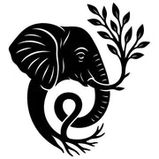 Elephant Tree Head DXF File – CNC Cutting Design | AWELEPHANT134